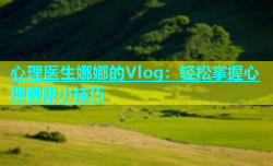 心理医生娜娜的Vlog：轻松掌握心理健康小技巧